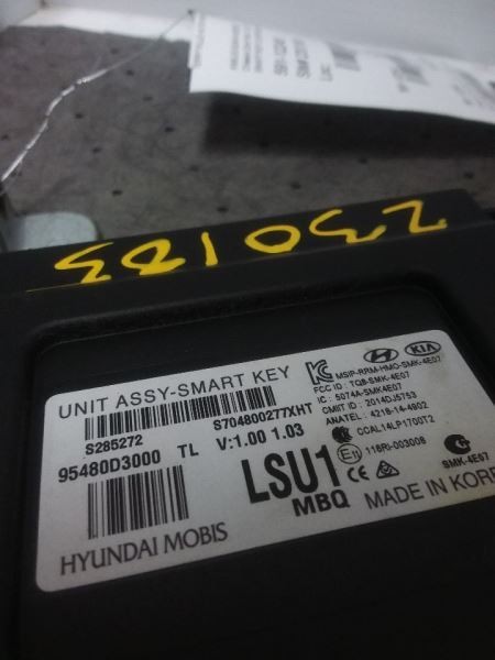 Security Smart Key Control Module Left Hand Dash Fits 17-18 TUCSON 95480D3000