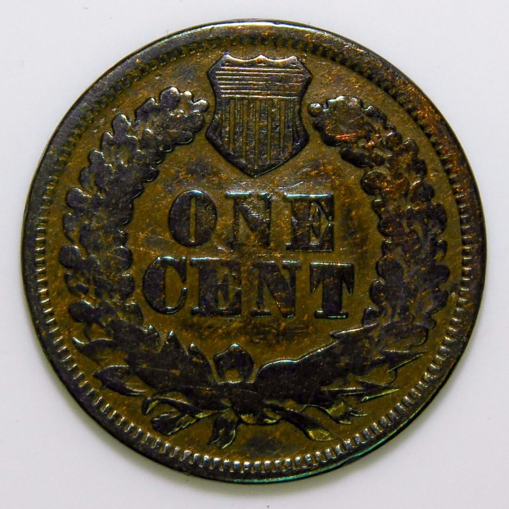 1866 Indian Head Cent VG details k513