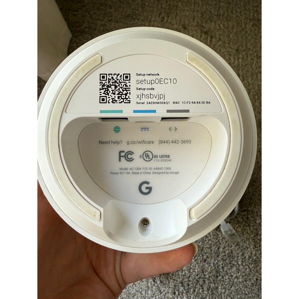 Google WiFi System Router AC1200 Dual-Band Mesh Wireless Network Complete