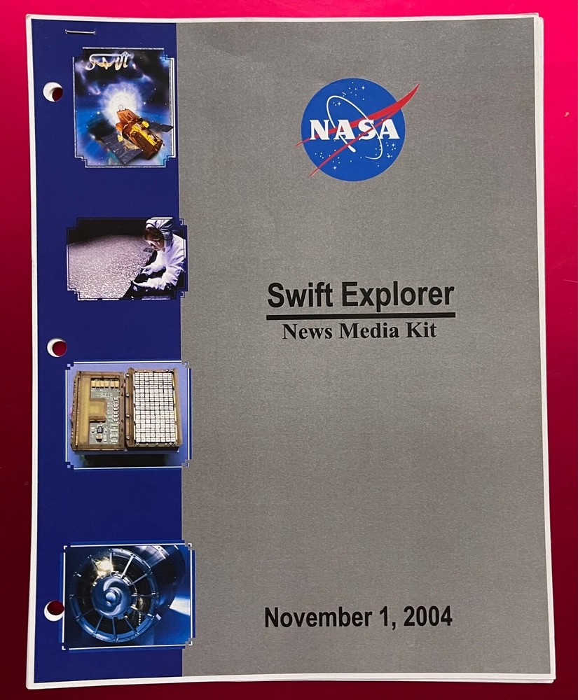NASA SWIFT EXPLORER 2004 AUTHENTIC PRESS  MEDIA KIT