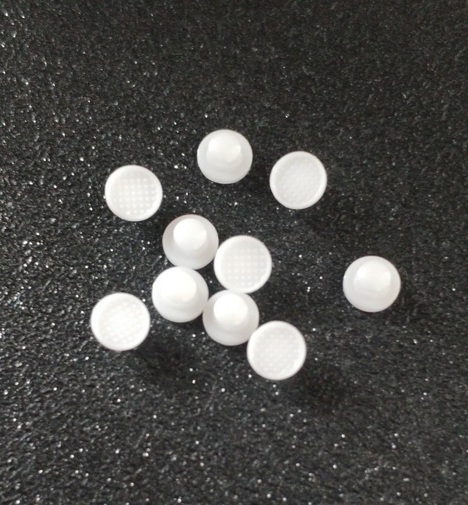 20Pcs Dental Orthodontic Bondable Lingual Buttons Ceramic Round Base Mesh Base