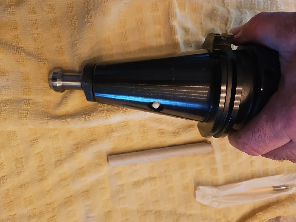 Digital Techniques Probe Valeron CAT50 Tool Holder MP-1208 w/ Wood Case