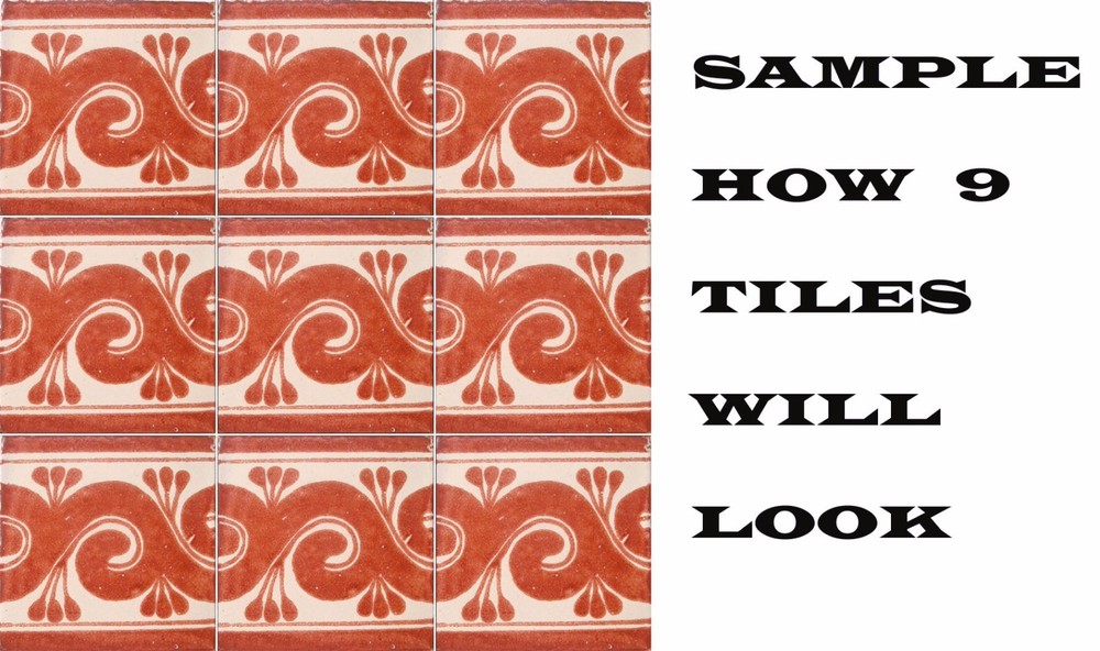 #C060 MEXICAN CERAMIC HANDMADE TALAVERA TILE SETS