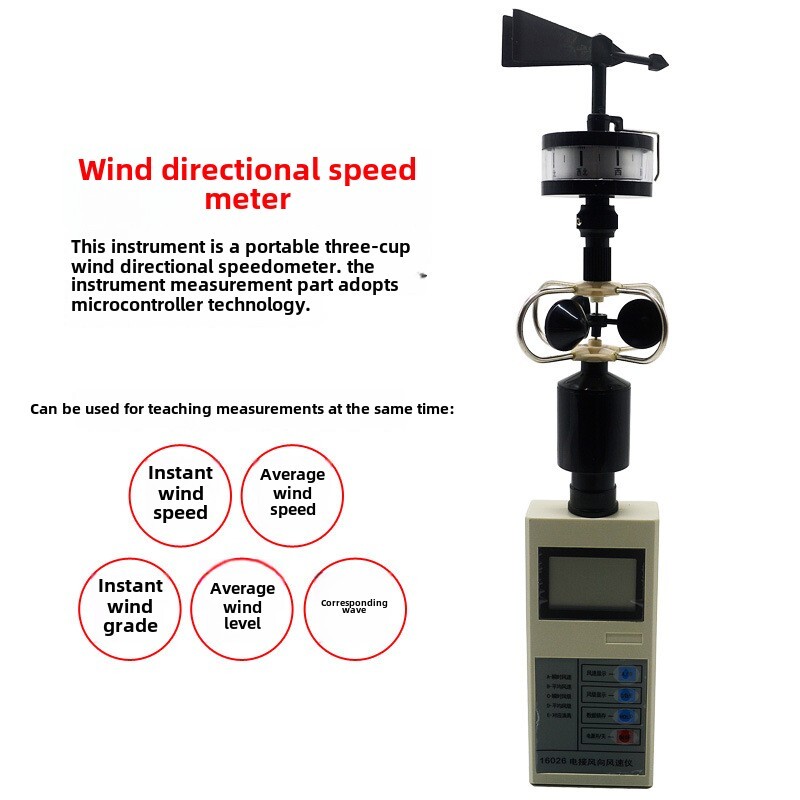 Portable Anemometer Handheld wind scale gauges instantaneous average wind speed