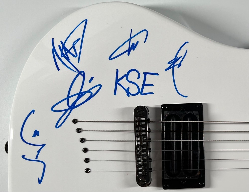Killswitch Engage ACOA Fully Signed Autograph Mitchell Guitar Charity
