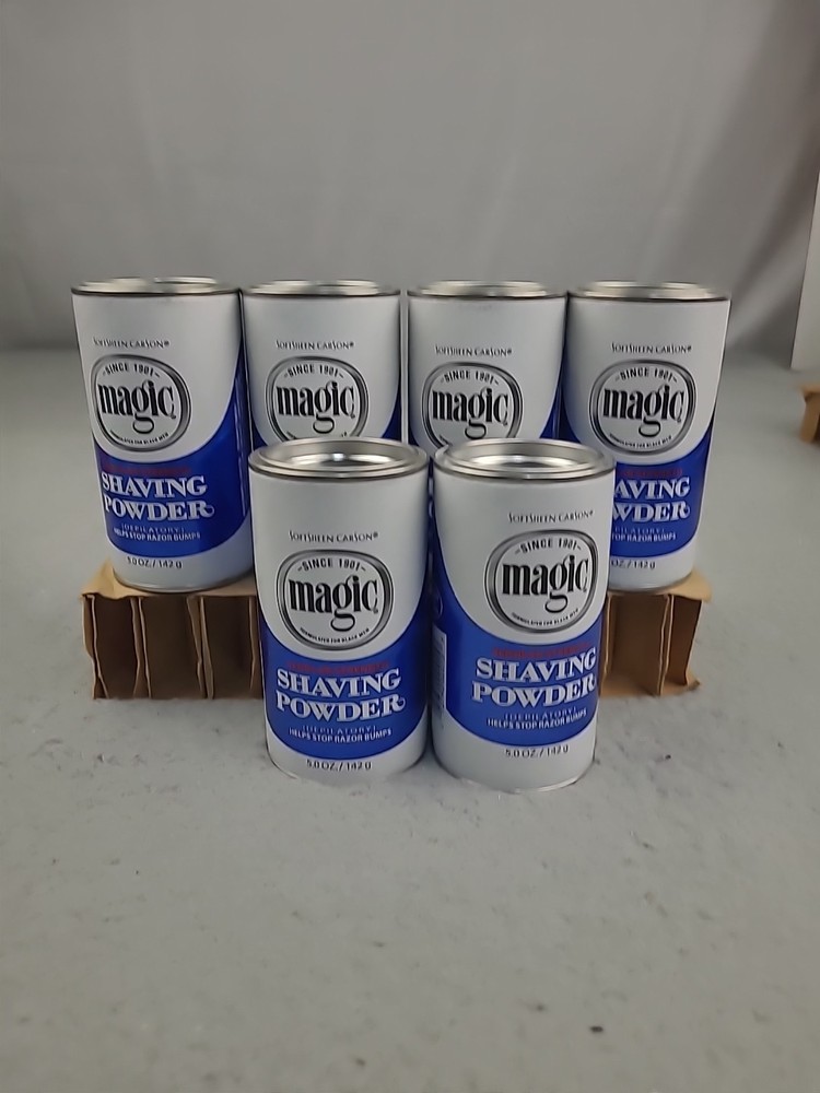 6x SoftSheen Carson Magic Shaving Powder Regular Strength 5 oz Shave