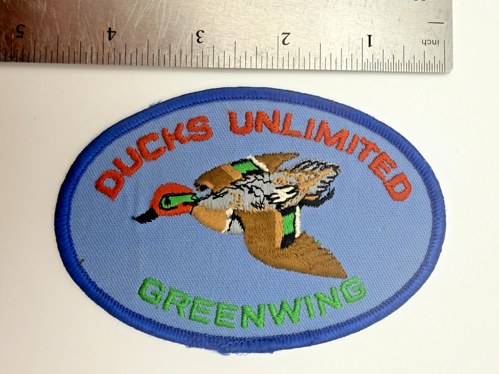 Ducks Unlimited Greenwing Oval Hat Embroidered Patch