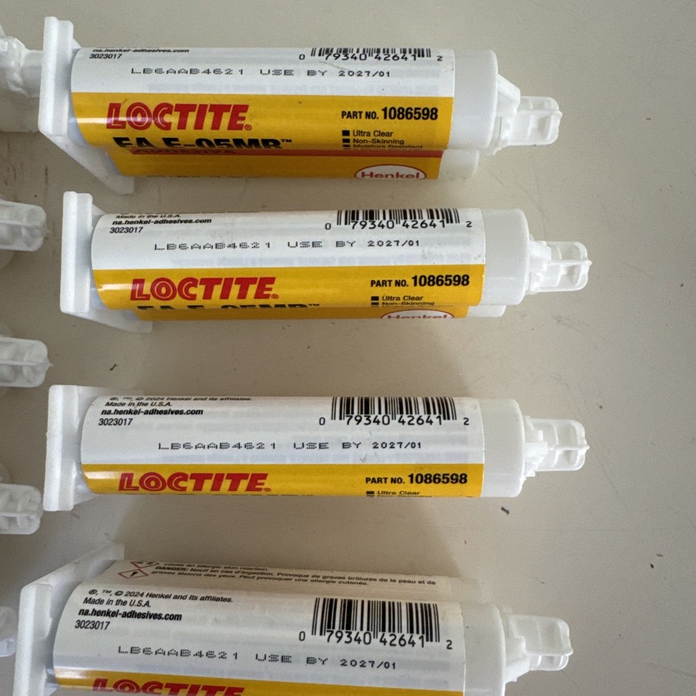 Loctite EA E-05MR Epoxy 9 tubes 2027 use by