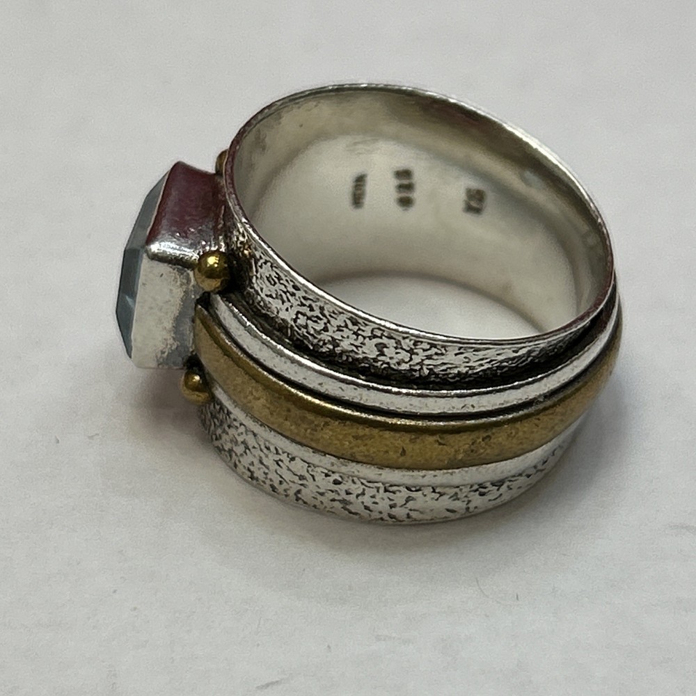 Vintage .925 Solid Sterling Silver Gemstone Ring