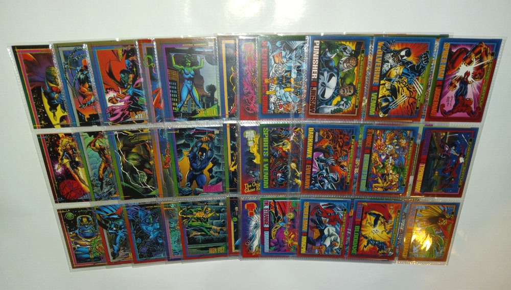 1993 Marvel Universe Series 4 - 180 Card Complete Base Set Excellent Condition