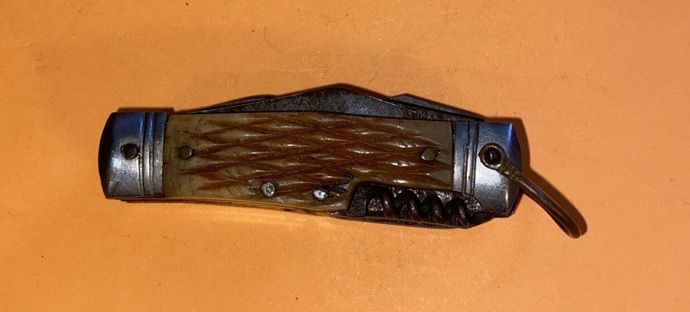 *PRE-OWNED*UNBRANDED-8 FUNCTION MINIATURE MULTI-TOOL (scissors broke)-FREE SHIP*