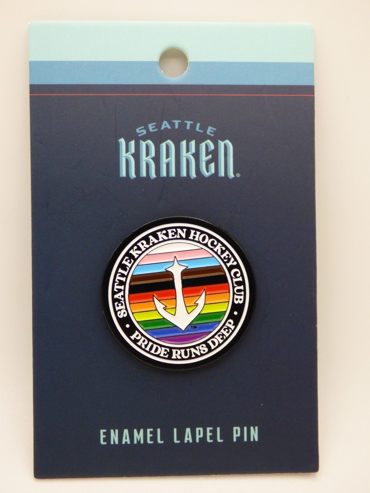 Seattle Kraken - Pride Runs Deep Enamel Lapel Pin