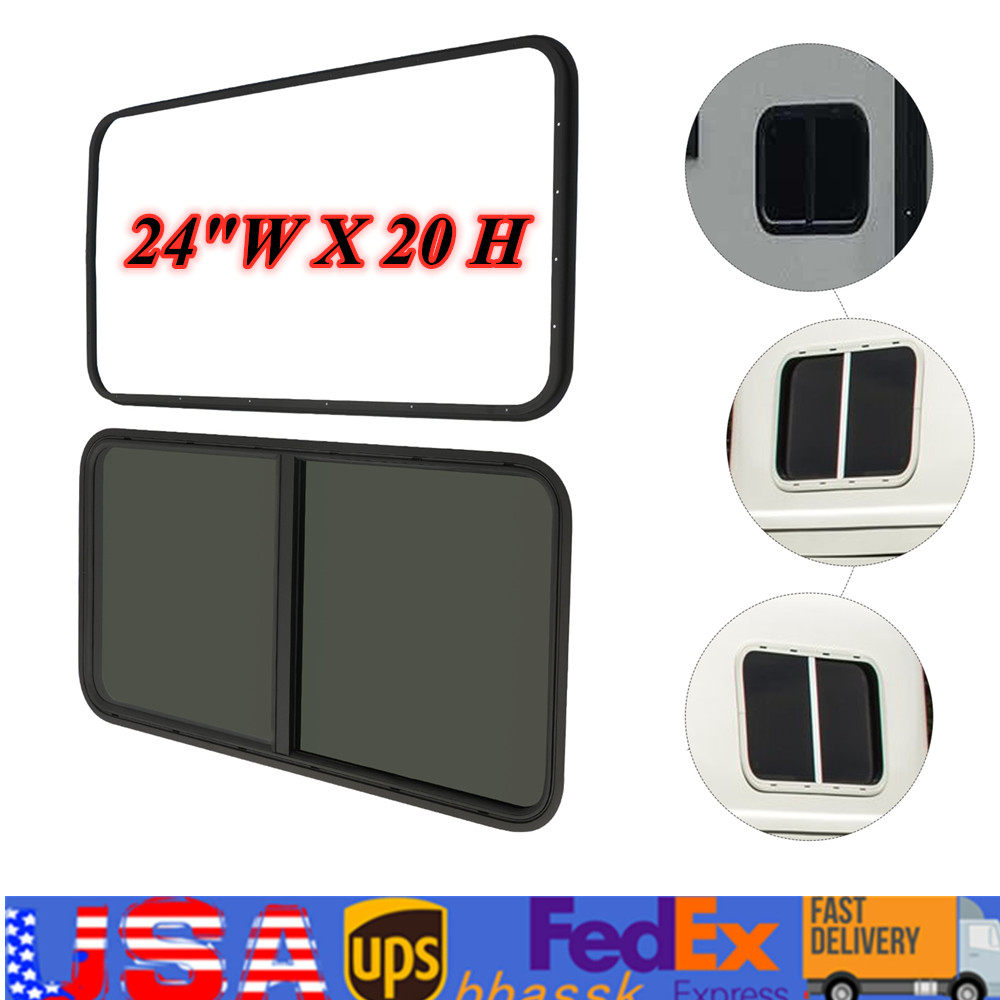 RV Window Horizontal Sliding Windows Multiple Wall Thicknesses Waterproof