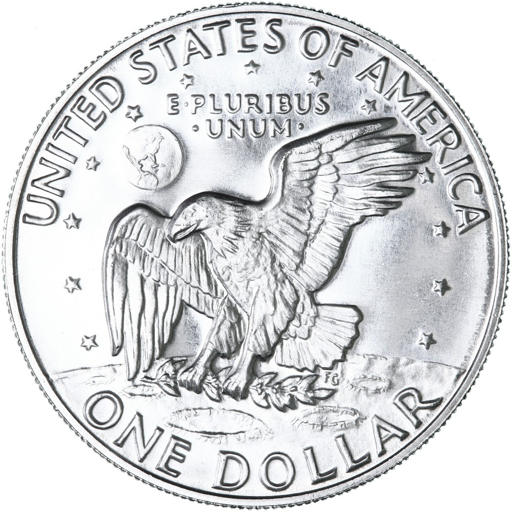 1973 S Eisenhower Dollar 40% Silver BU Ike US Coin