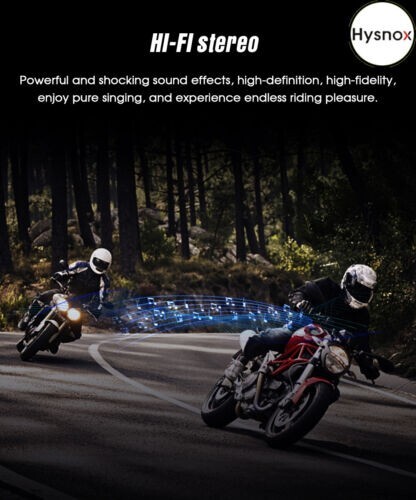 Hysnox HY-1001-05 Single-Pack Bluetooth Helmet Intercom (2-Riders)