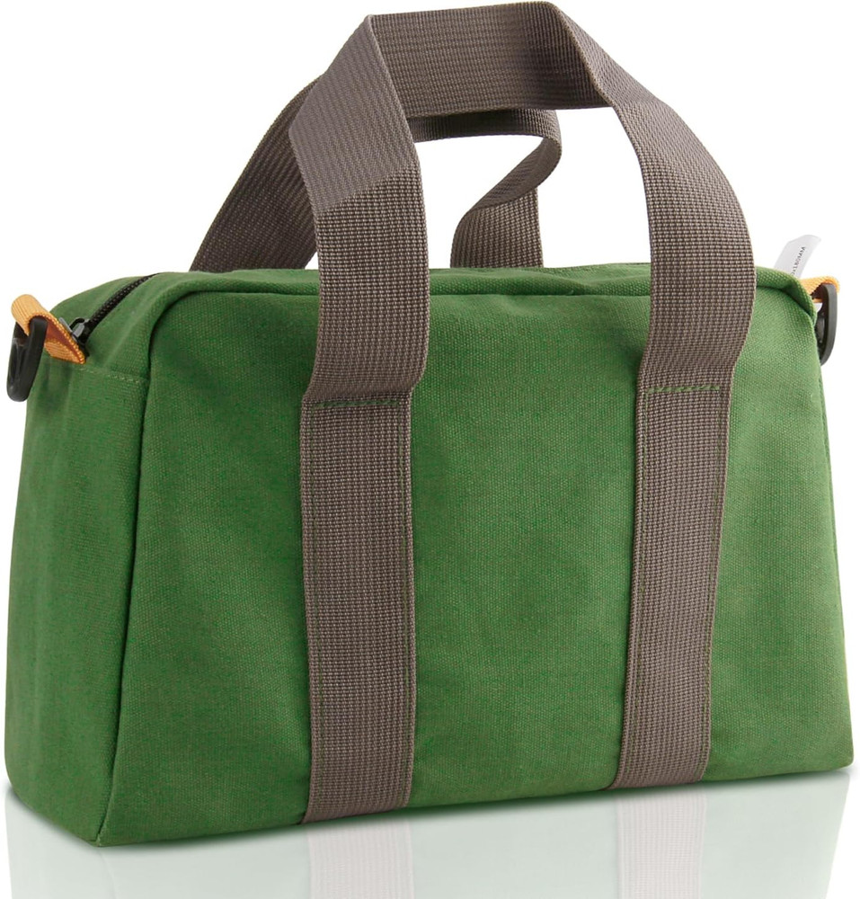 12 Inch Small Tool Bag, Canvas Tool Storage Bag, Large Capacity Multipurpose Zip