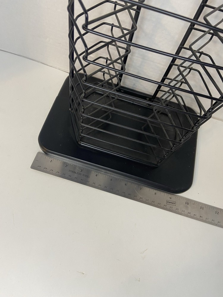 Black Metal DVD / Video Game Rack Shelf