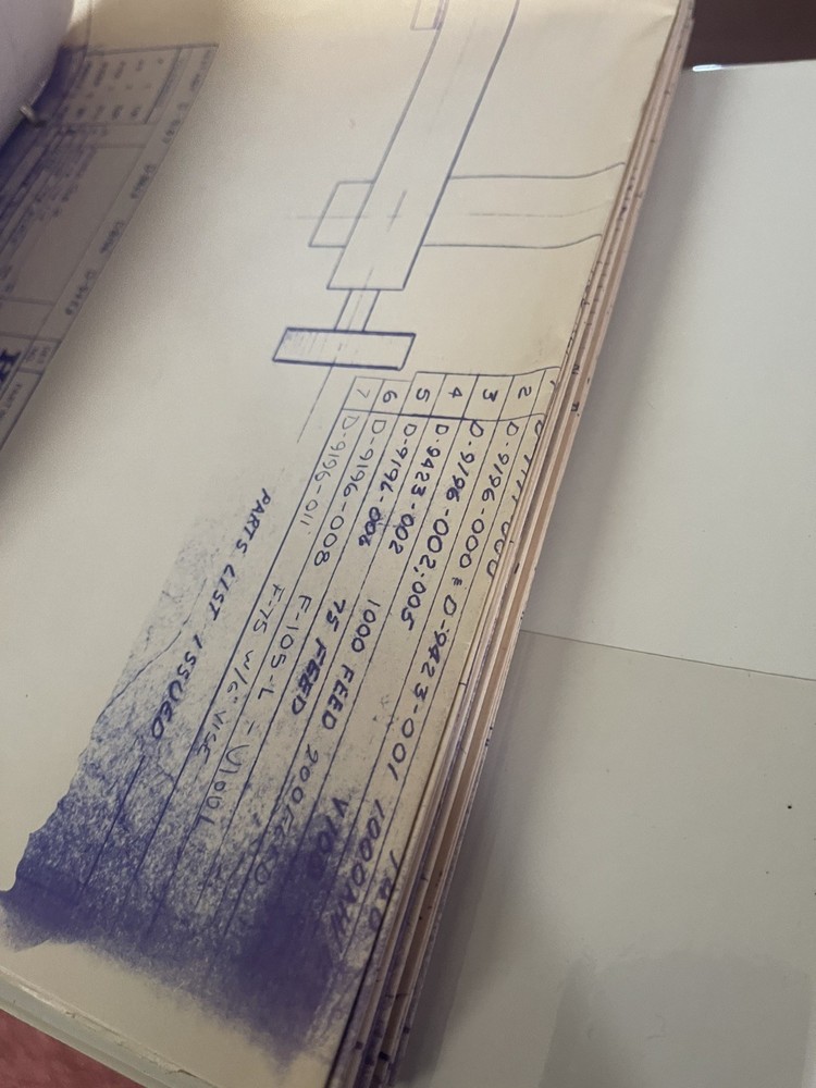 Hem Saw H-100 Schematics in 3 ring Binder