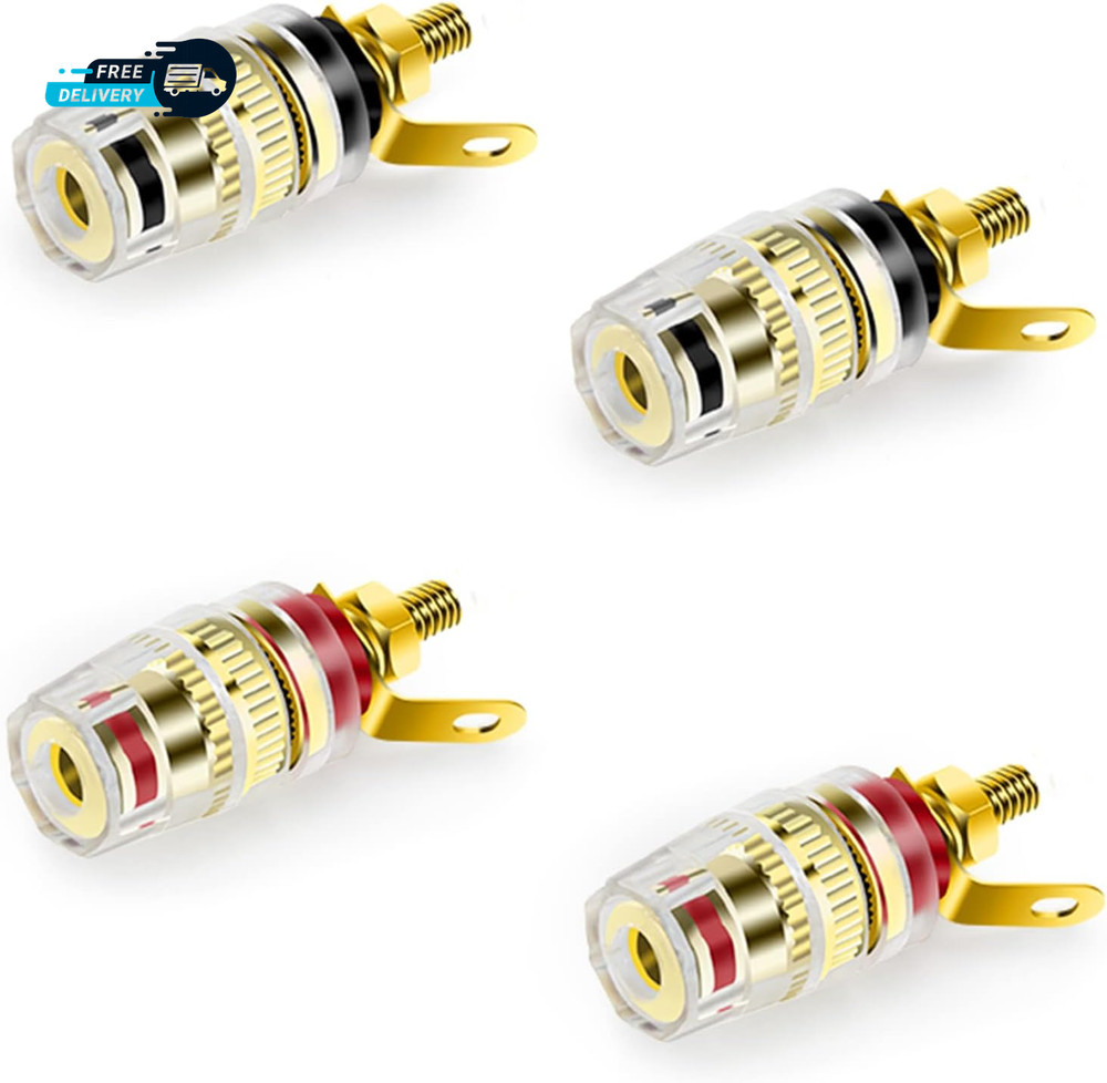 Speaker Binding Post Copper Plug Sockets 4Mm Binding Post Amplifier Speaker