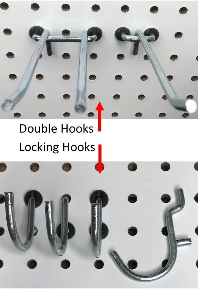 Innovative Pegboard Peg Locks (50PCS) – 1/4 Inch Black for Enhanced Organization