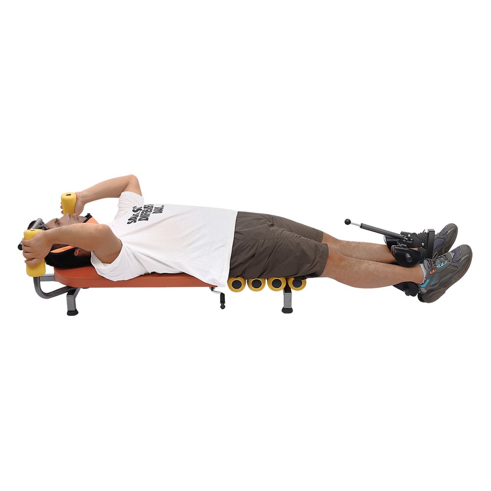 Back Lumbar Traction Stretch Bench Back Stretch Decompression Bench Moveable
