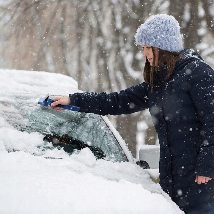 Car Windscreen BRASS Technology Rubber Ice Scraper Frost Windshield De-icer