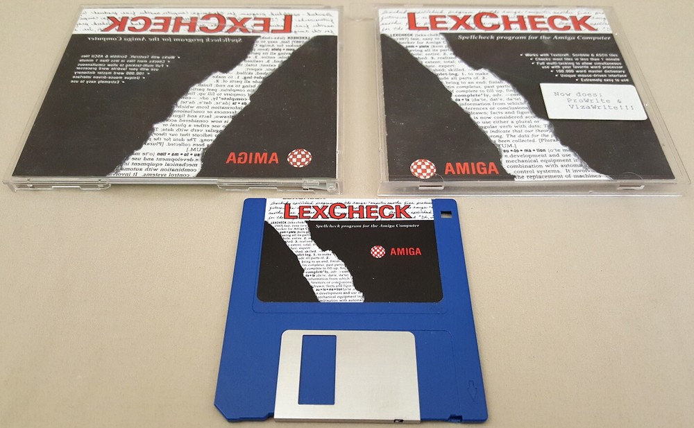 LexCheck ©1987 Spell Checker for Textcraft Scribble ProWrite for Commodore Amiga