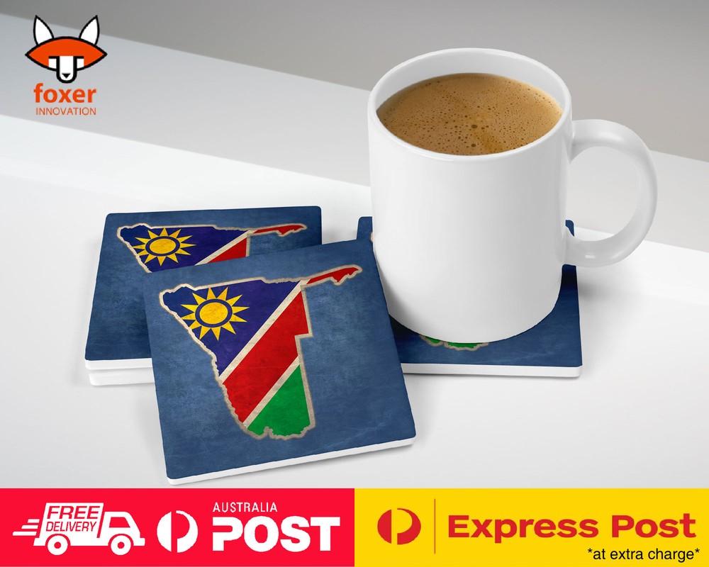 COASTER COFFEE DRINKING MAT|NAMIBIA NATIONAL COUNTRY FLAG