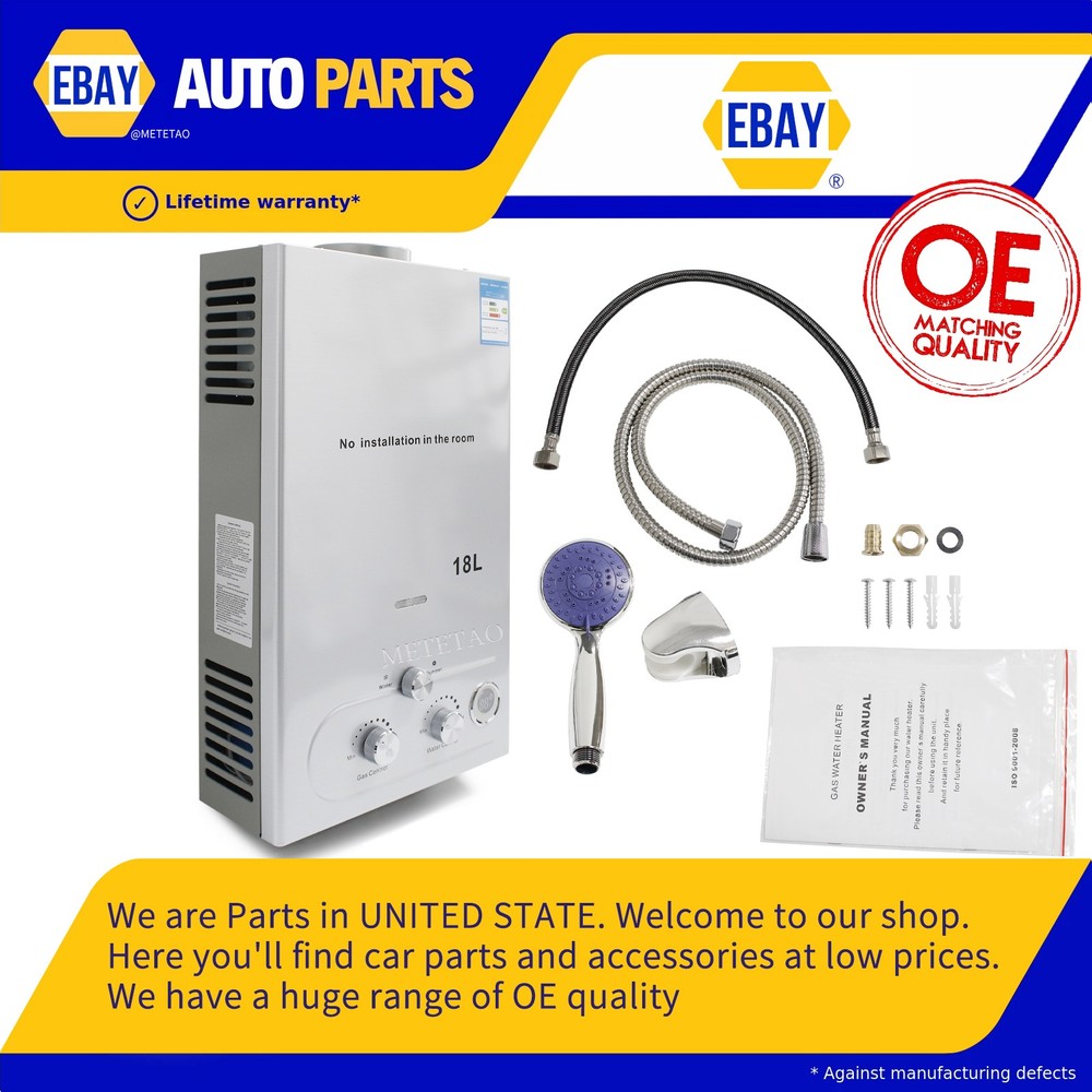 18L 5GPM LPG Propane Gas Hot Water Heater Tankless On-Demand Instant Boiler 36KW