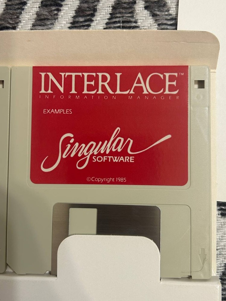 Interlace Information Manager Macintosh Software Complete Boxed w/ Disks