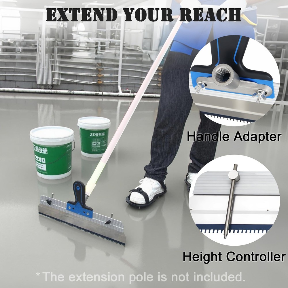 Self-Leveling Cement Tool Kit, Spike Roller, Paint Roller, Epoxy Shoes Spikes...