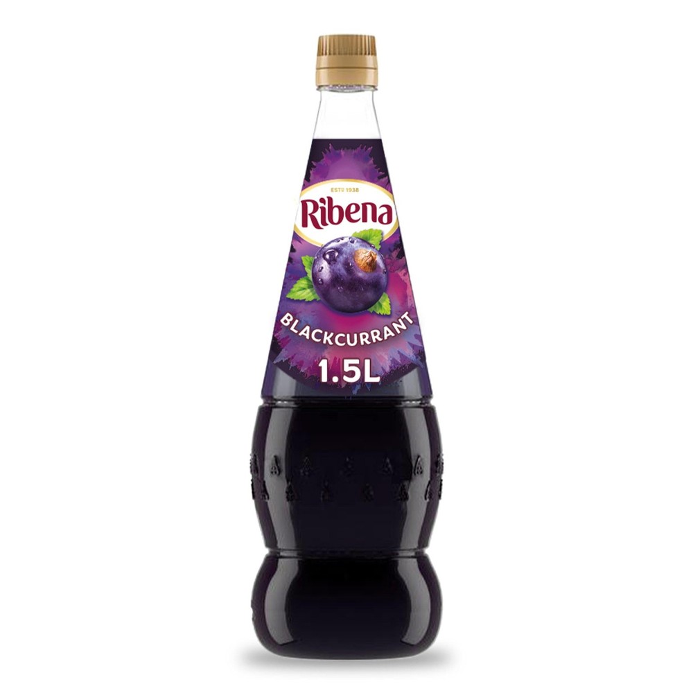 Blackcurrant Concentrate Drink Syrup 1.5L Fruit Juice Cordial