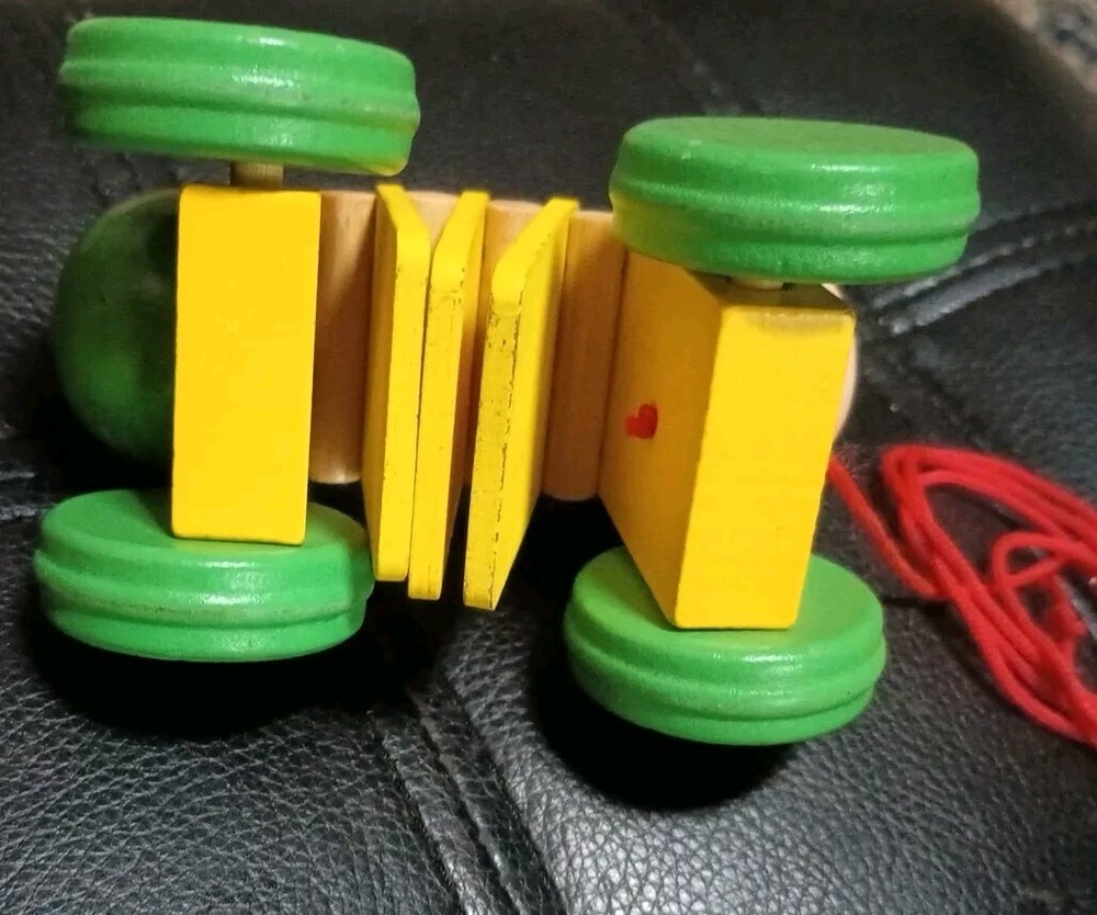 Pull Along Wooden Caterpillar Toy