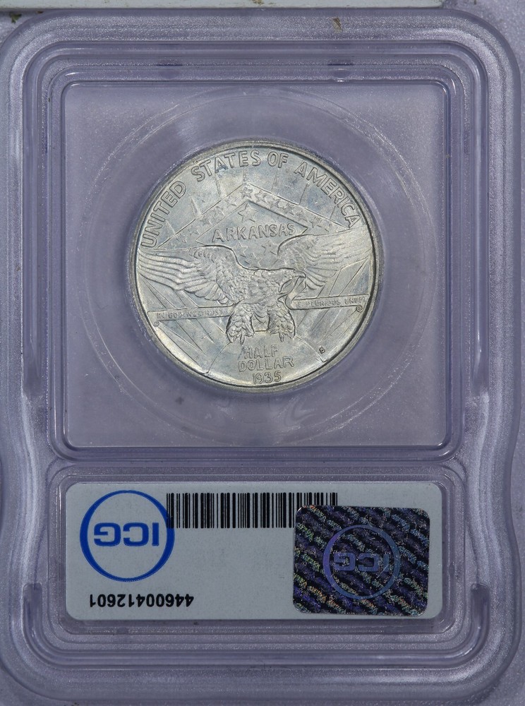 1935-S Arkansas Half Dollar 50C ICG MS66