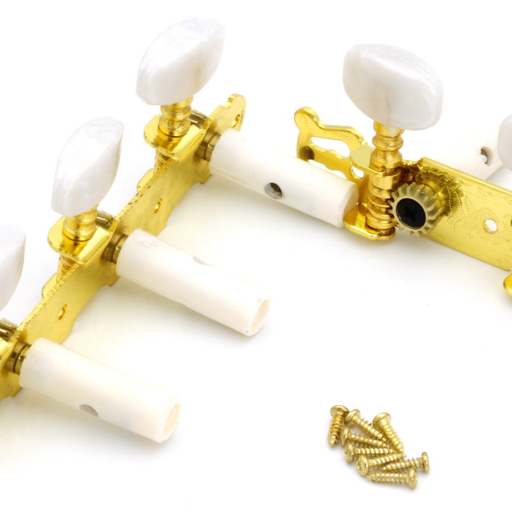 Gold Plated Classical Guitar String Tuners Tuning Peg Keys Machine Heads 3R3L