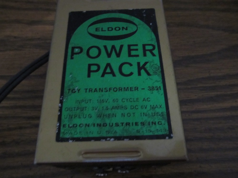 Eldon Slot Car Power Pack Transformer 3851