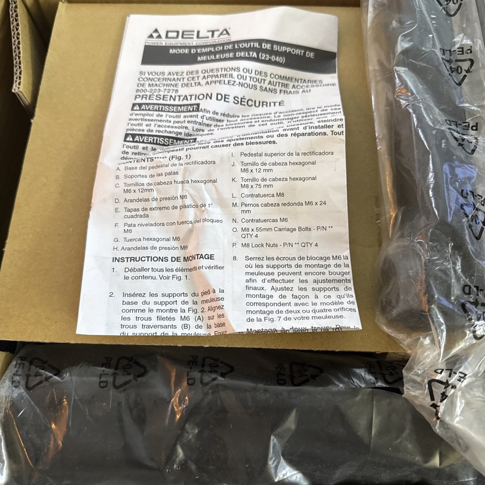 Delta - Grinder Stand 23-040 For 6” & 8” Grinders