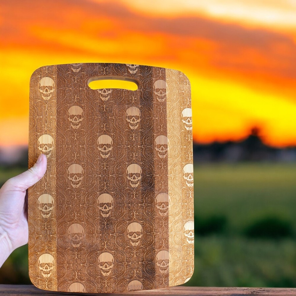 Gothic Baroque Cutting Board 14''x9.5''x.5'' Bamboo