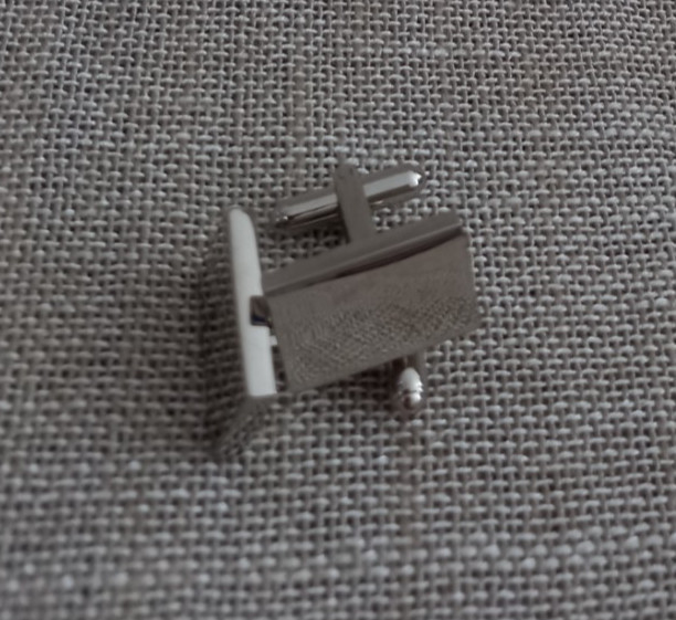 White metal cufflinks