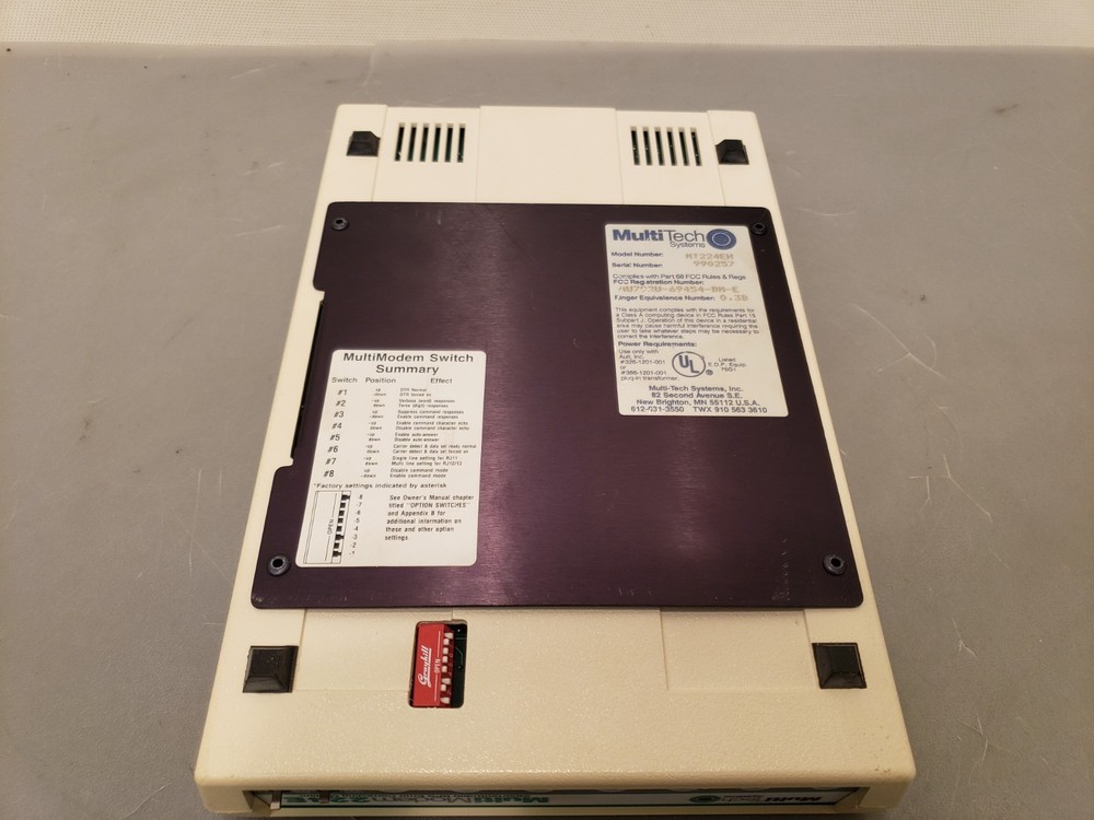 MultiTech Systems External Multi Modem 224E Model MT224EH 2400/1200/300
