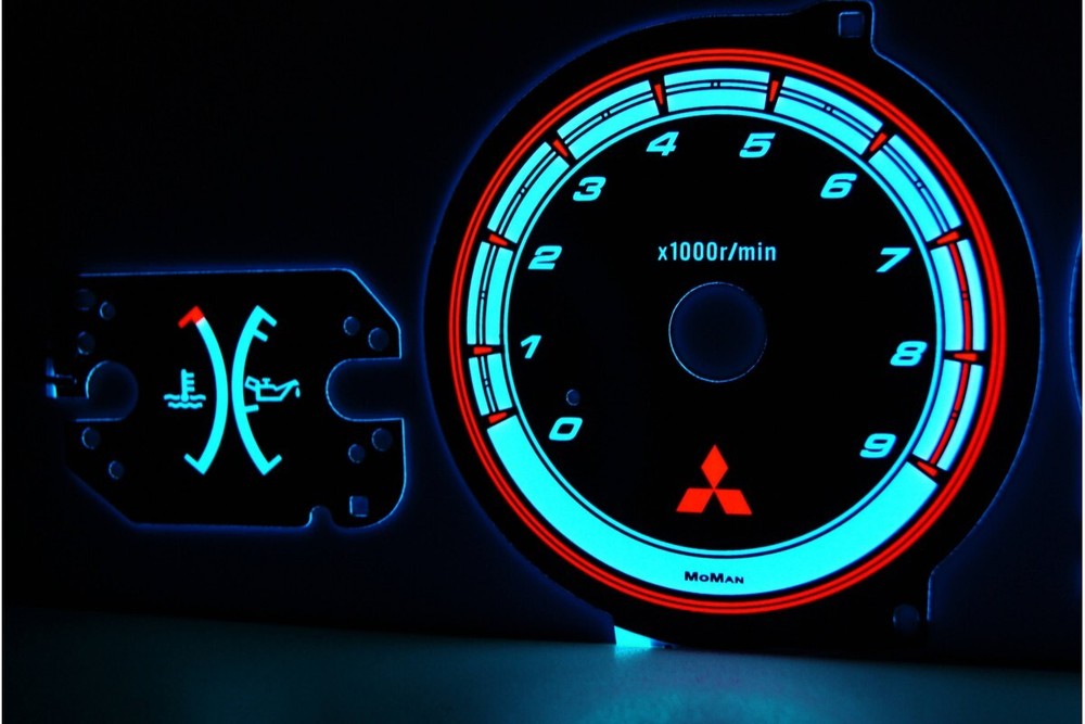 Mitsubishi Eclipse 2G Design 3 Plasma Tacho Glow Gauges Speedometer Dial