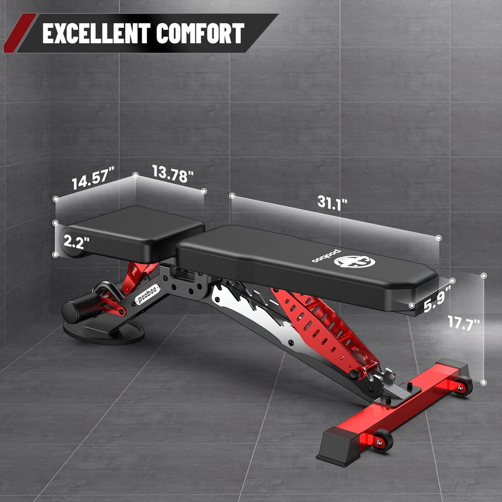 Adjustable Foldable Weight Bench for Home Gym Strength Training Workout Bench