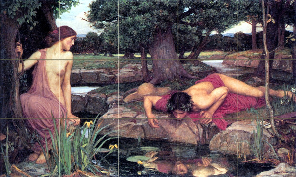 Art Mural Ceramic Backsplash Waterhouse Tile #406