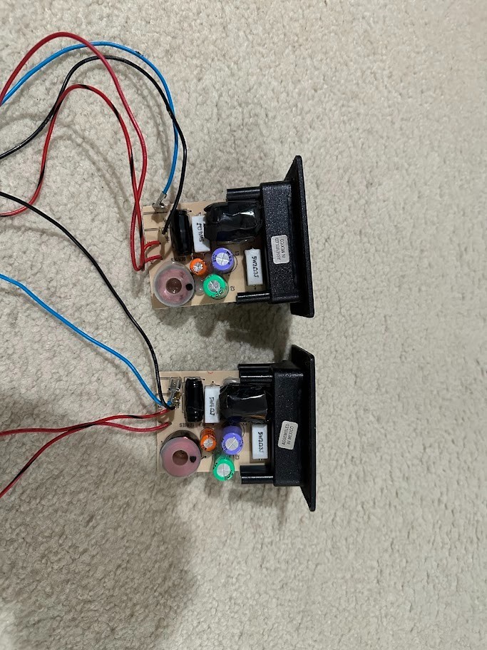 pair of two infinity reference two way speaker crossover