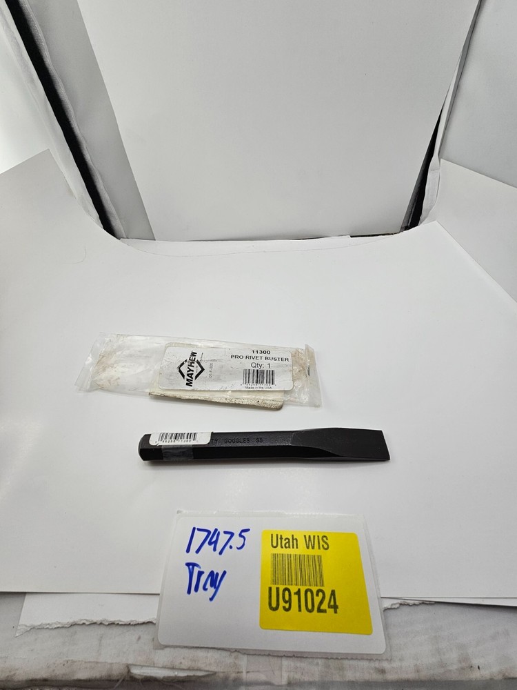 Mayhew Pro 3/4" x 6-1/4" Rivet Buster Flat Cold Chisel 11300