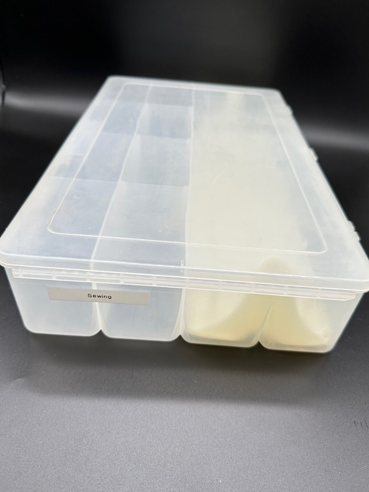 Artbin Sew-Lutions Plastic Sewing Organizer Case Box Thread Holder
