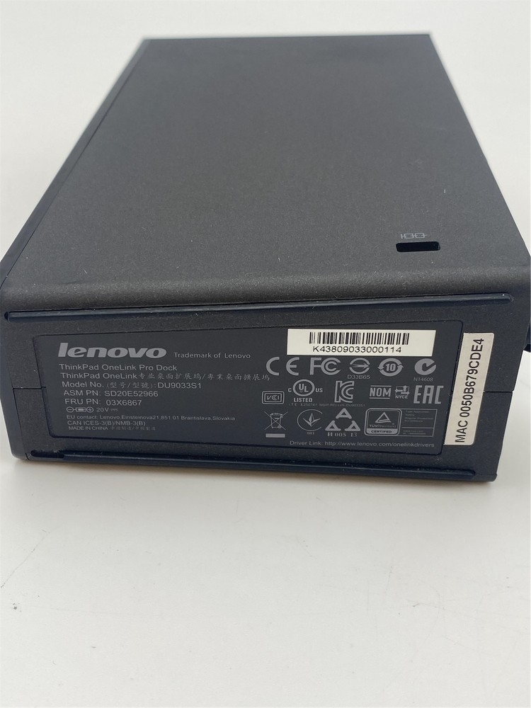 LENOVO TP OneLink Pro Dock 03X6867 03X6819