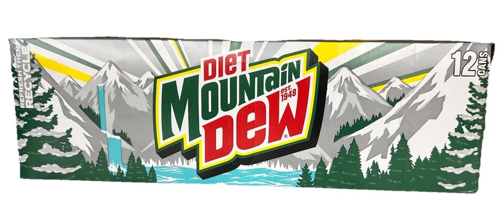 Mountain Dew Diet Soda 12 pack Mtn Dew