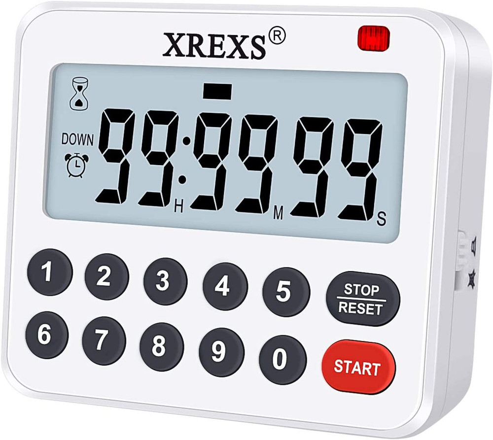 Digital Kitchen Timer Magnetic Countdown up Cooking Loud Alarm