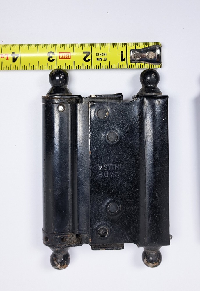 2 Vintage BOMMER Double Spring Hinges